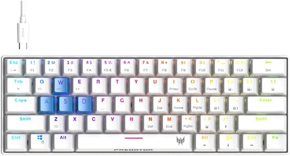 Acer  Predator Aethon 330 Gaming Keyboard (PKR200) - White - Excellent