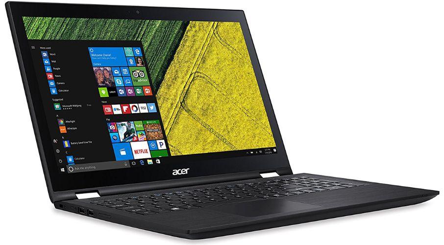 Acer Spin 3 (SP315-51) Laptop 15.6-Inch - Intel Core i7-7500U 2.7GHz - 1TB - Black - 12GB RAM - Good
