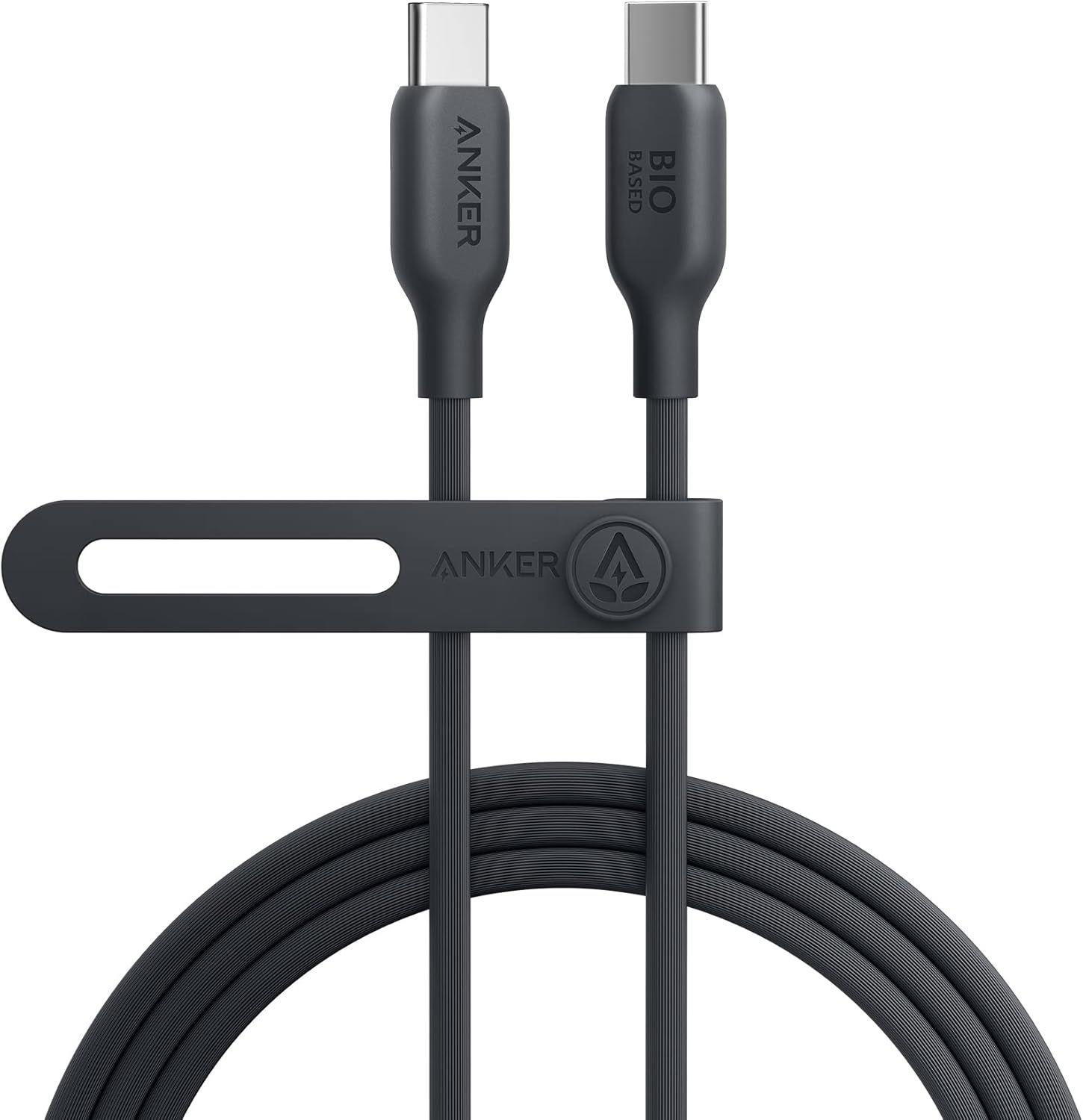 Anker  543 USB C to USB C Cable 240W 6ft (Bio-Based) - Black - Excellent