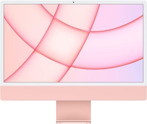 Apple  iMac 2021 M1 (Two ports) 24" - Apple M1 chip 8-core CPU - 256GB - Pink - 8GB RAM - 24 Inch - Excellent
