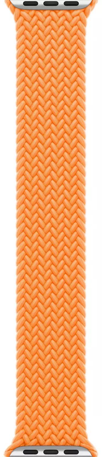 Apple  Watch Braided Solo Loop (45mm) - Bright Orange - Size 6 - Premium