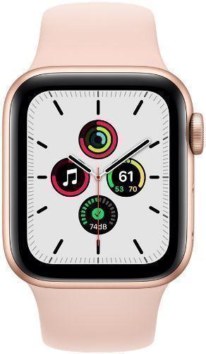 Apple  Watch SE 1st Gen (2020) - 32GB - GPS - 40mm - Gold - Aluminum - Pink Sand - Sport Band - Rubber - Excellent