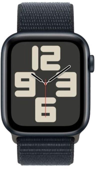 Apple  Watch SE (2022) - 32GB - Cellular + GPS - 40mm - Midnight - Aluminum - Midnight - Sport Loop Band - Small/Medium Size - Rubber - Acceptable
