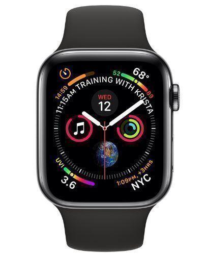 Apple Watch Series 4 (GPS) - 16GB - 40mm - Space Black Stainless Steel Case with Black Rubber Sport Band