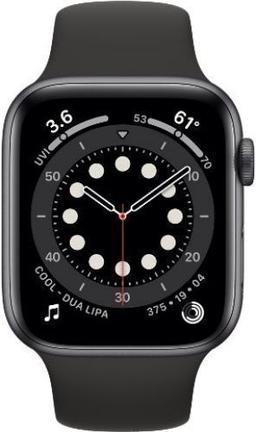 Apple Watch Series 6 (Cellular + GPS) - 32GB - 40mm - Space Grey Aluminum Case with Black Rubber Sport Band