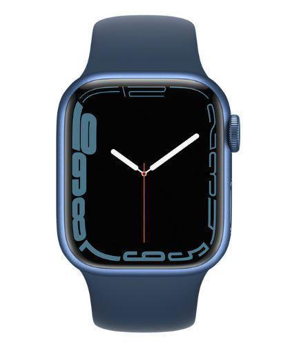 Apple  Watch Series 7 - 32GB - Cellular + GPS - 45mm - Blue - Aluminum - Abyss Blue - Sport Band - Rubber - Acceptable