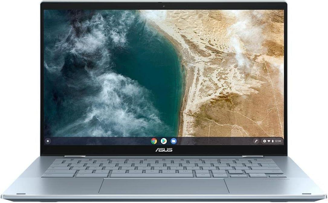 Asus Chromebook Flip CX5 CX5400 Laptop 14" - Intel Core i3-1110G4 2.5GHz - 128GB - AI Blue - 8GB RAM - 14 Inch - Excellent