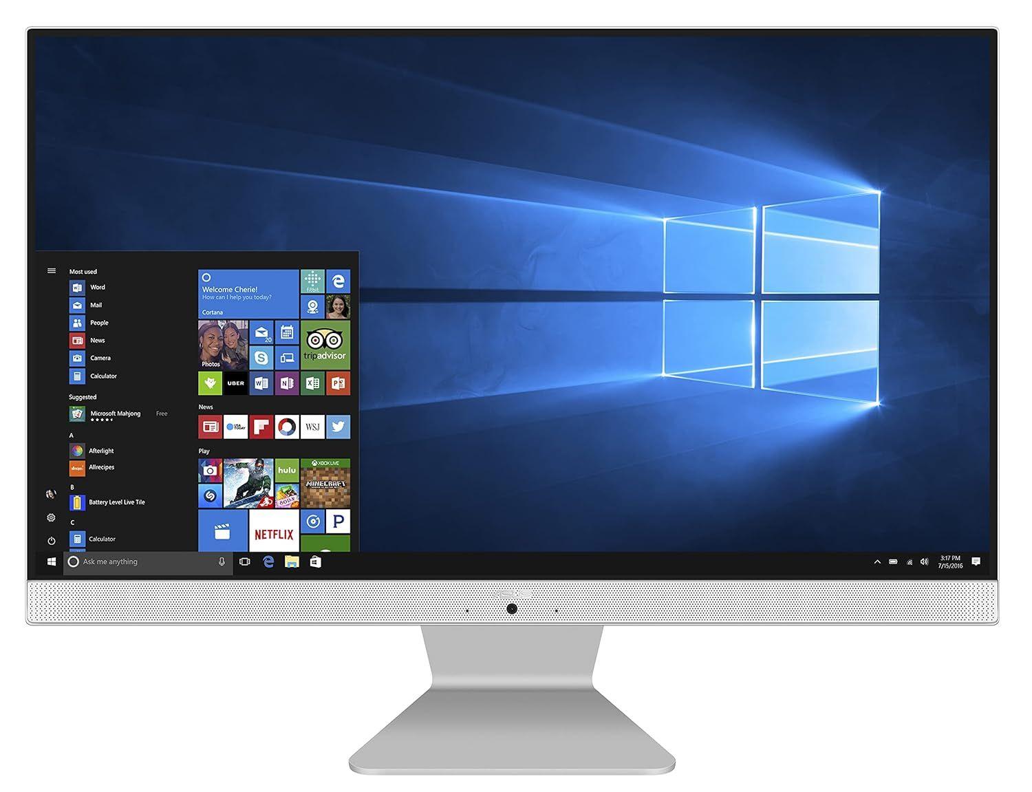 Asus  V241EA Vivo Desktop (AIO) 23.8"  - Intel Pentium Gold Processor 7505 2.0GHz - 256GB - White - 4GB RAM - 23.8 Inch - Excellent