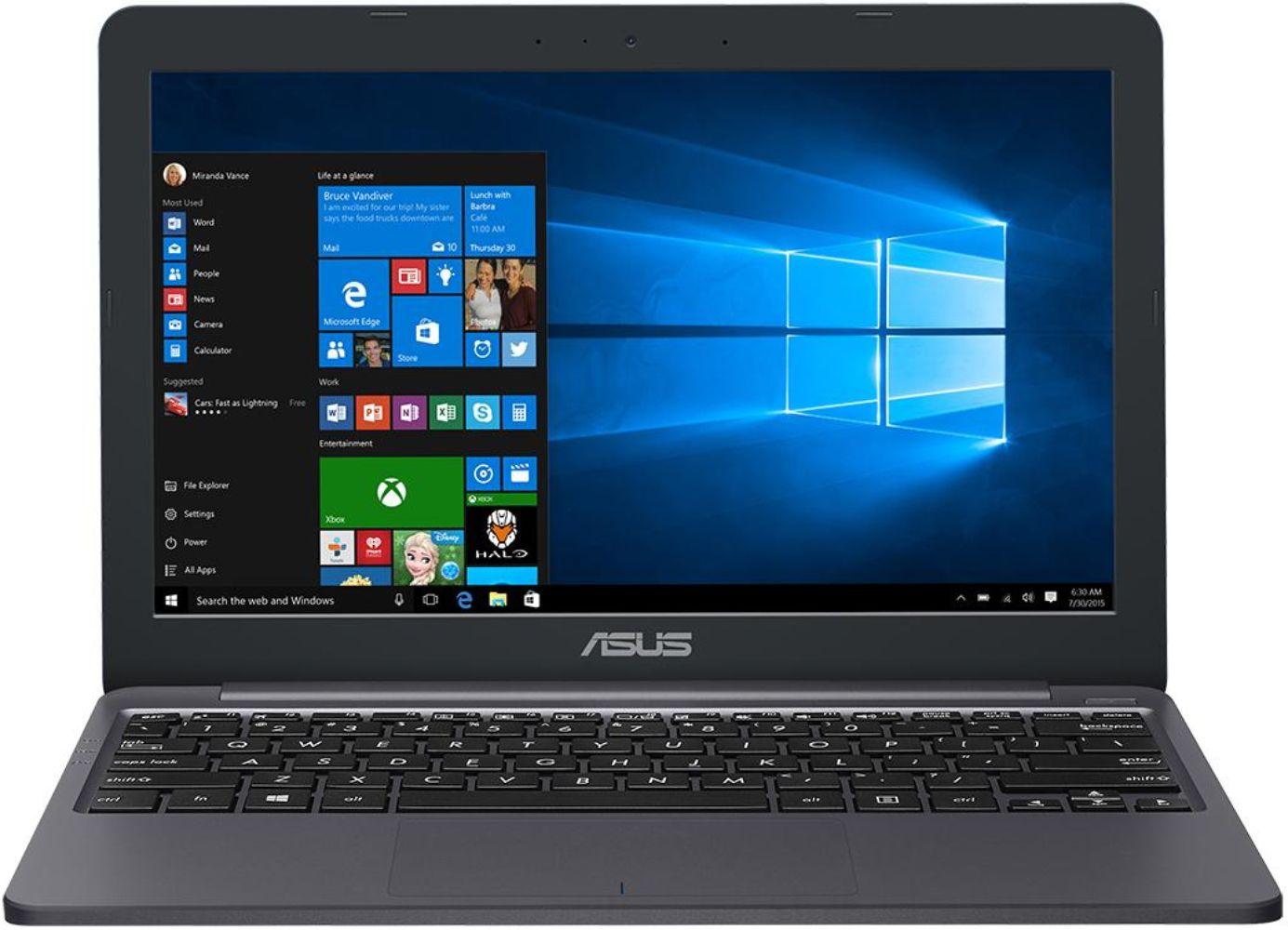 Asus VivoBook L203NA Laptop 11.6" - Intel Celeron N3350 1.1GHz - 64GB - Grey - 4GB RAM - 11.6 Inch - Excellent