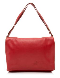 Celine Calfskin Blade Flap Bag - Calfskin - Red