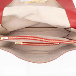 Celine Calfskin Blade Flap Bag - Calfskin - Red