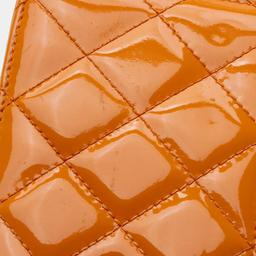 Chanel Patent Leather Classic Wallet on Chain - Leather - Orange