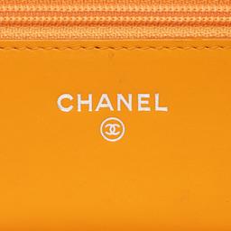 Chanel Patent Leather Classic Wallet on Chain - Leather - Orange