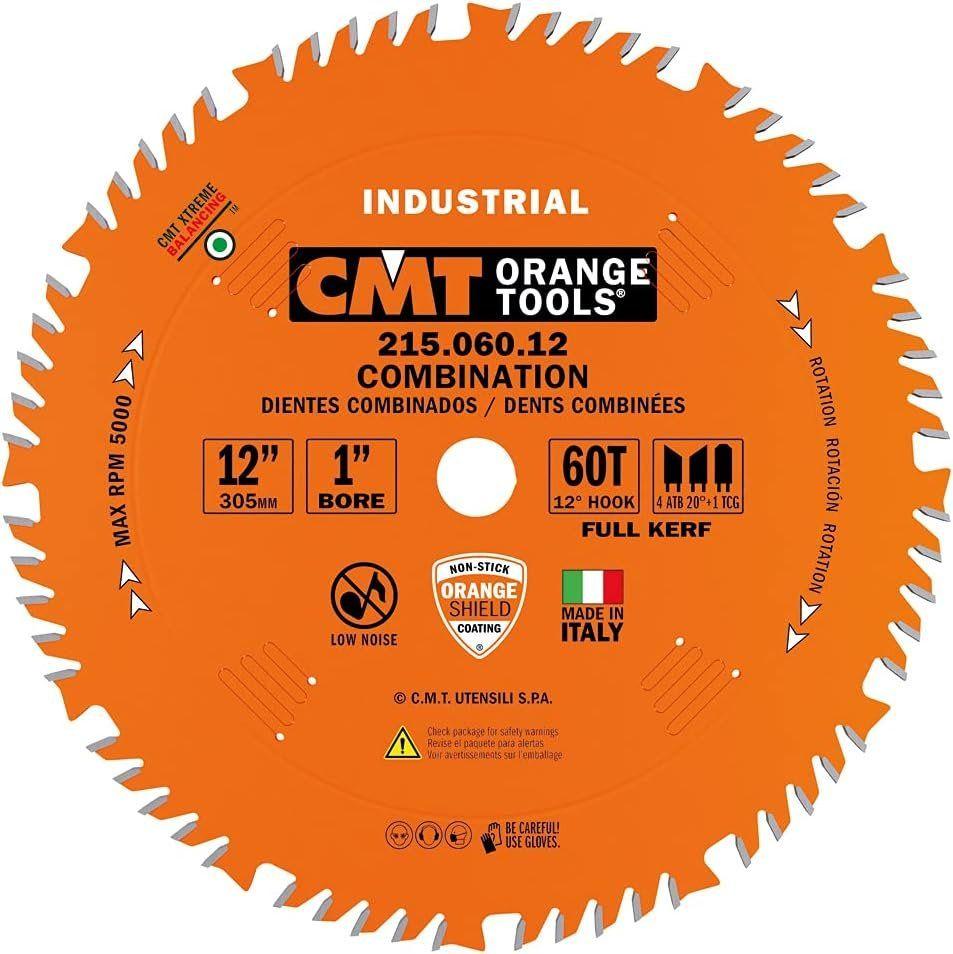 CMT  215.060.12 12" x 60 Teeth Combination Blade - Orange - Premium