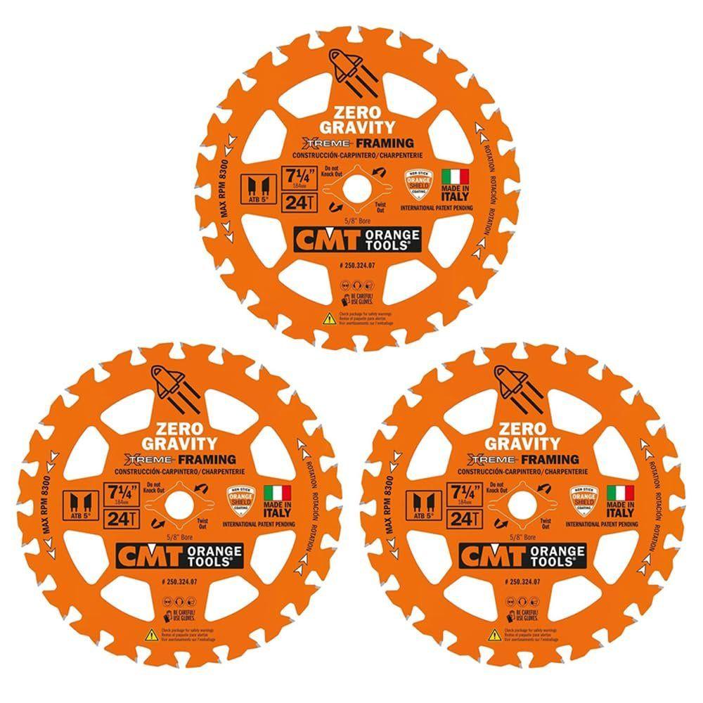 CMT  250.324.07-X10 Framing Zero Gravity 7-1/4”x5/8” (3 Pack) - Orange - Premium
