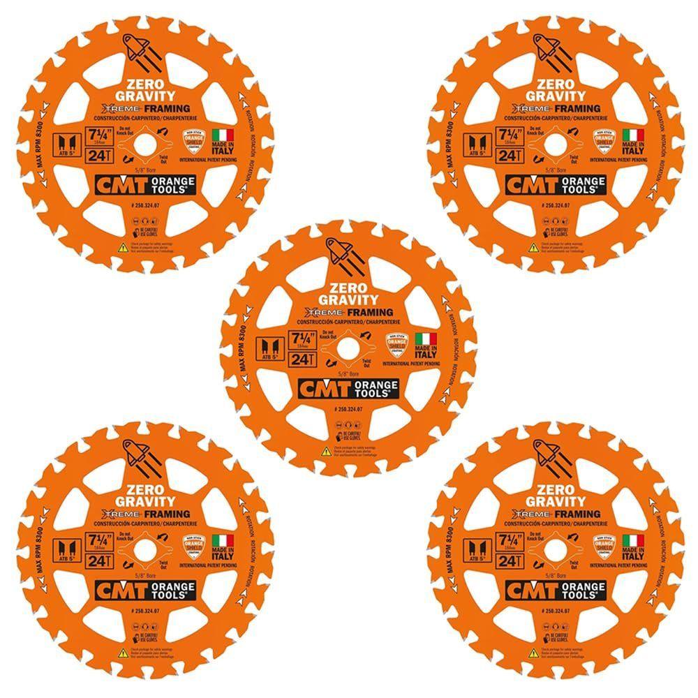 CMT  250.324.07-X10 Framing Zero Gravity 7-1/4”x5/8” (5 Pack) - Orange - Premium