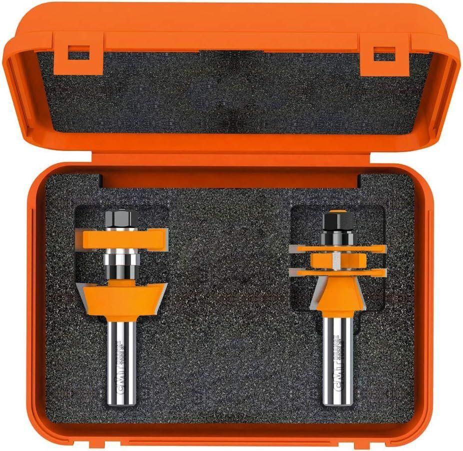 CMT  800.624.11 Adjustable shaker Router Bit Set (3Pc) - Silver - Premium