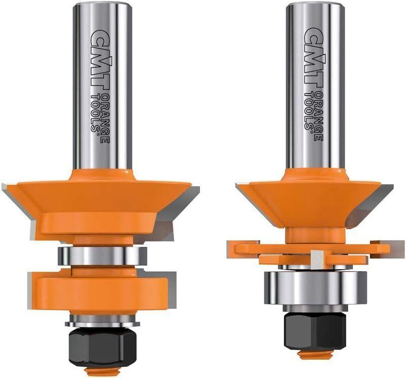CMT  855.506.11 V-Tongue & Groove Bit Set - Orange - Premium