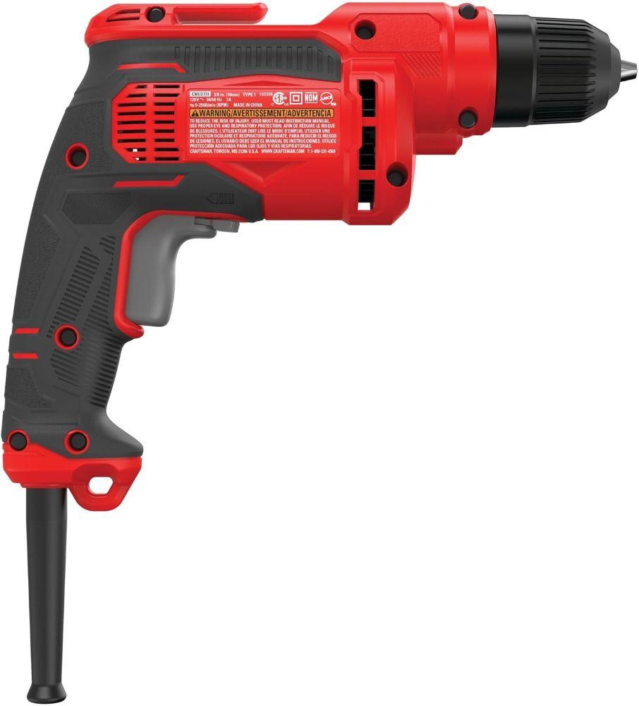 CRAFTSMAN CMED731-R 7 Amp 3/8 in. Drill/Driver - Red