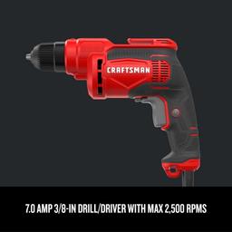 CRAFTSMAN CMED731-R 7 Amp 3/8 in. Drill/Driver - Red