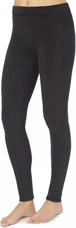 Cuddl Duds Fleecewear with Stretch Legging XL - Black
