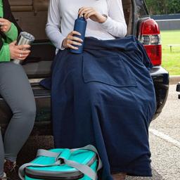 Eddie Bauer Heated Throw Blanket Water Resistant - Excellent - Khaki/Black