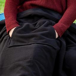 Eddie Bauer Heated Throw Blanket Water Resistant - Excellent - Khaki/Black