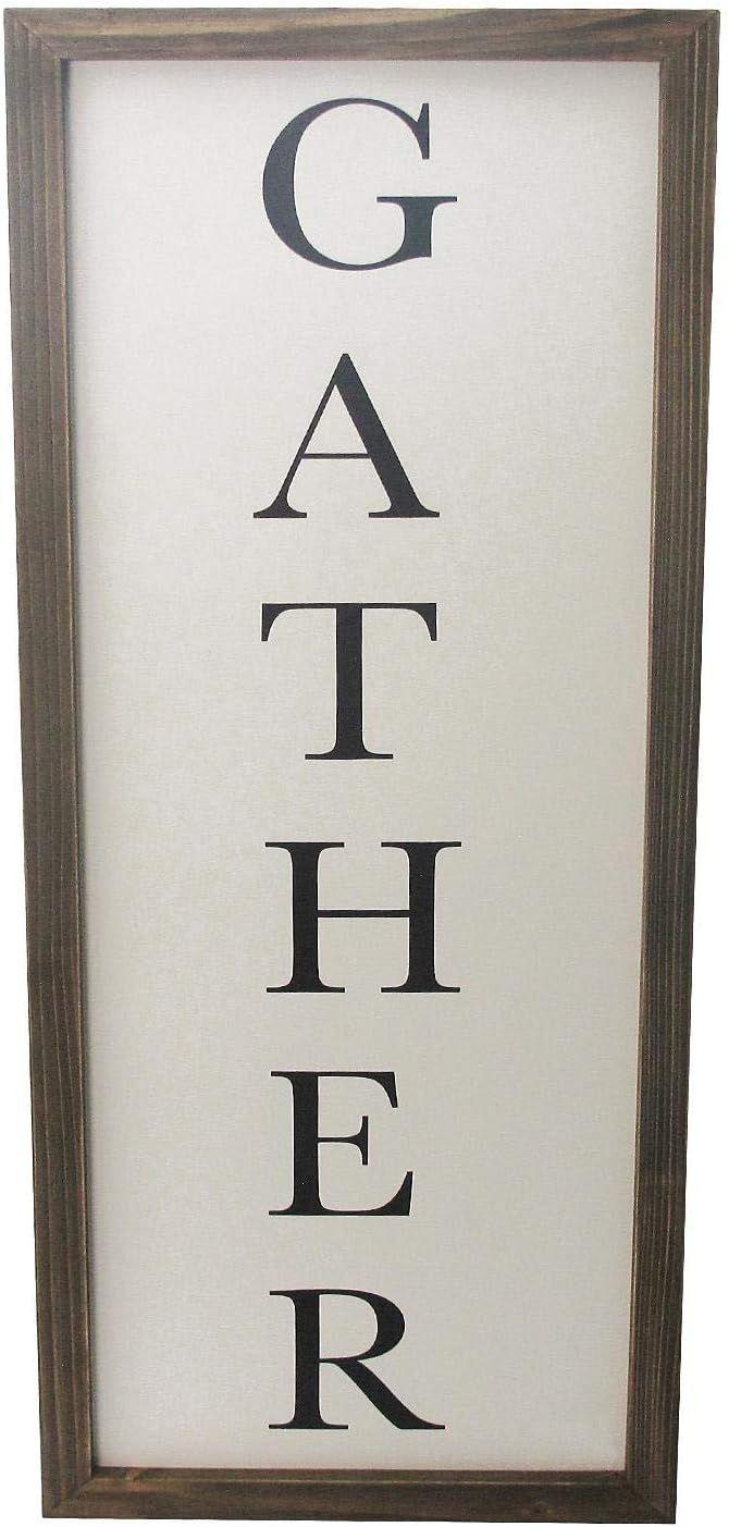 Farmhouse  36" Wall Sign (Gather) - Brown - Brand New