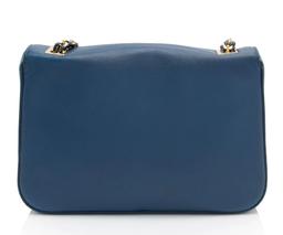 Fendi Leather Be Baguette Shoulder Bag - Leather - Blue