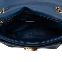 Fendi Leather Be Baguette Shoulder Bag - Leather - Blue
