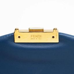 Fendi Leather Be Baguette Shoulder Bag - Leather - Blue
