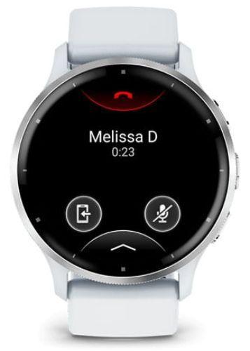 Garmin  Venu 3 Smartwatch - 8GB - 45mm - Silver - Fiber-reinforced Polymer - Whitestone - Quick Release Band - Silicone - Excellent