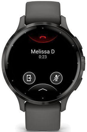 Garmin  Venu 3S Smartwatch - 41MM - Pebble Gray - Polymer - Slate Gray - Silicone - Silicone Band - Excellent