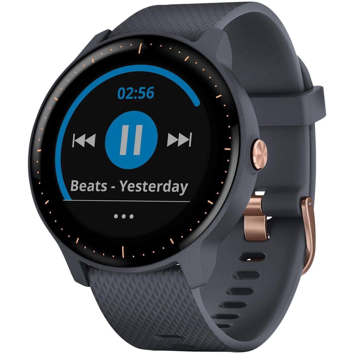 Garmin  Vivoactive 3 Music Smartwatch - Granite Blue - Polymer - Granite Blue - Silicone - Silicone Band - Acceptable