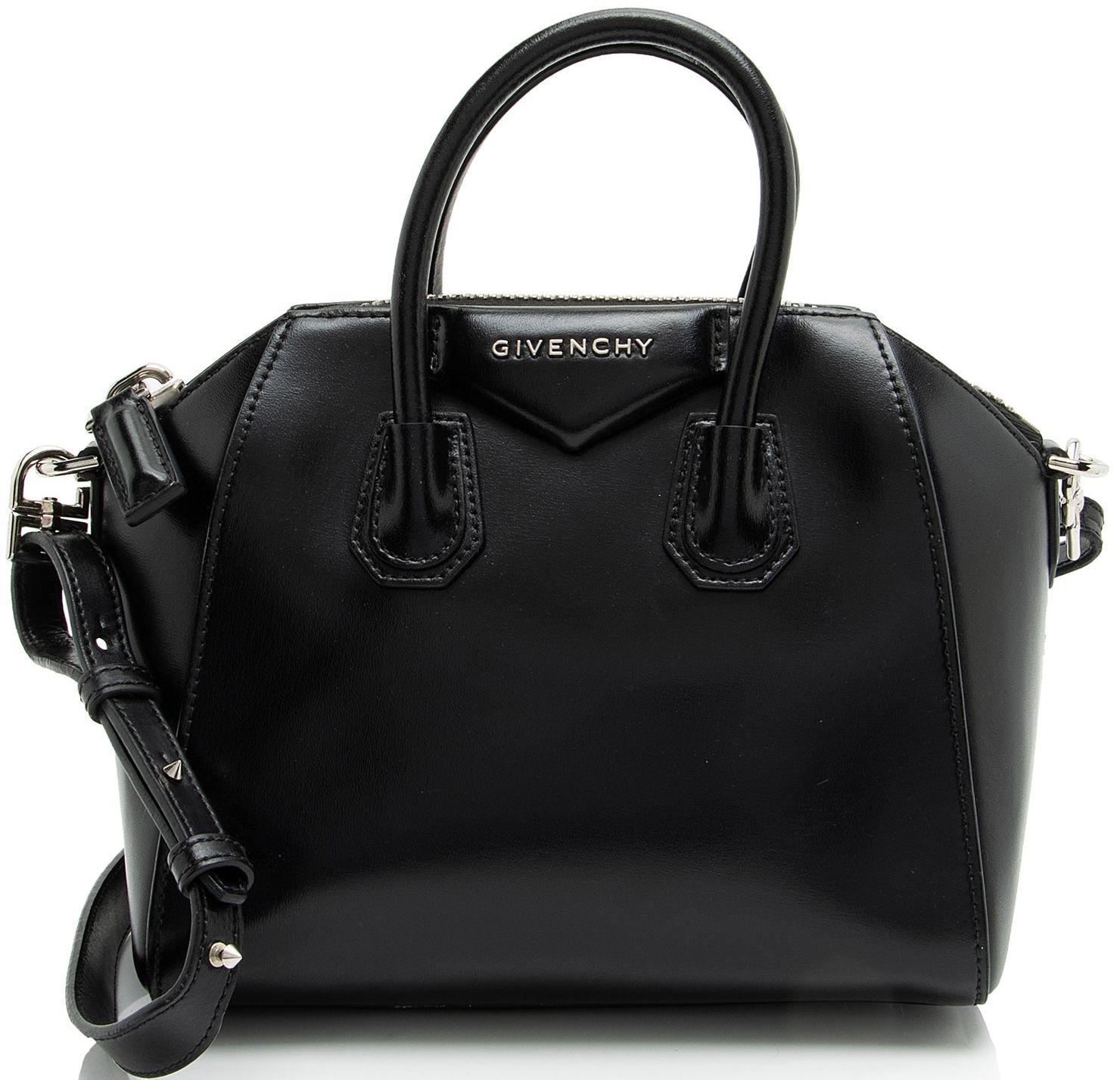Givenchy  Calfskin Antigona Mini Satchel - Black - Calfskin - Good