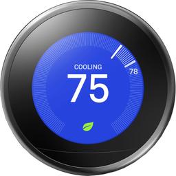 Google Nest Learning Smart Wifi Thermostat (Gen 3) - Mirror Black