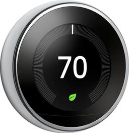 Google Nest Learning Smart Wifi Thermostat (Gen 3) - Polished Steel