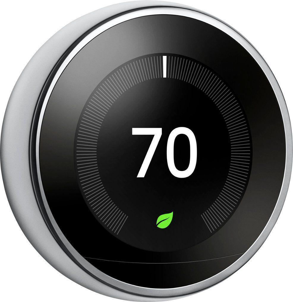 Google Nest Learning Smart Wifi Thermostat (Gen 3) - Polished Steel