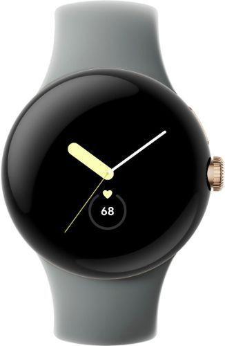 Google  Pixel Watch 1 - 32GB - Bluetooth - 41mm - Champagne Gold - Stainless Steel - Hazel - Active Band - Fluoroelastomer - Acceptable