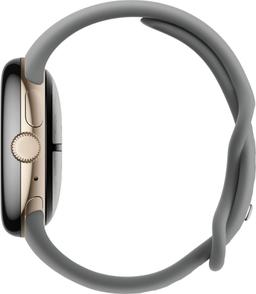 Google Pixel Watch 3 (Bluetooth) - 32GB - 45mm - Champagne Gold 100% Recycled Aluminum Case with Hazel Fluoroelastomer Active Band