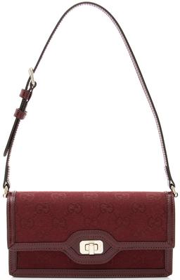 Gucci GG Canvas Luce Mini Shoulder Bag - Leather - Red