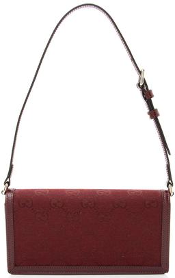 Gucci GG Canvas Luce Mini Shoulder Bag - Leather - Red