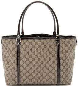 Gucci GG Supreme Joy Medium Tote - Coated Canvas - Brown