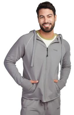 Hoseg Men's Full Zip Hoodie (M) - Greyhound