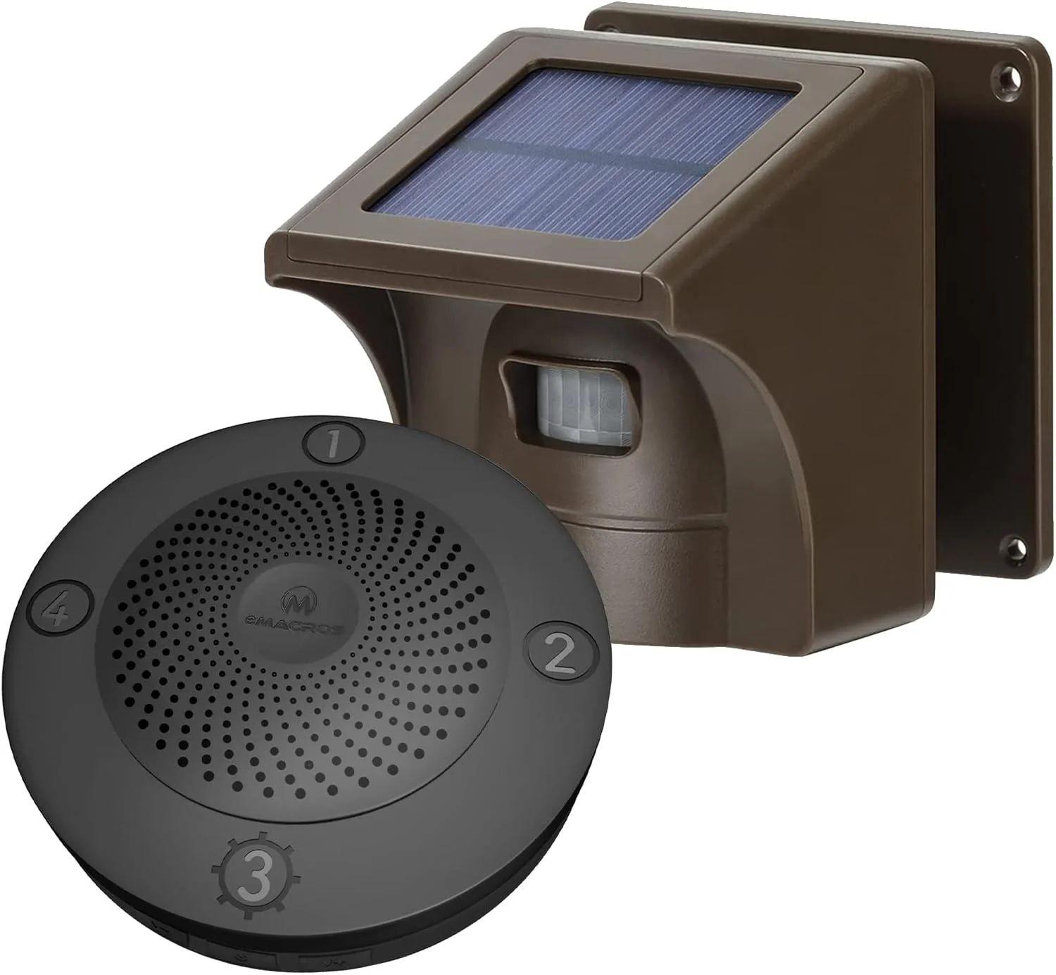 Hosmart  1/2 Mile 4-Zone Solar Driveway Alarm Kit - Brown - Excellent