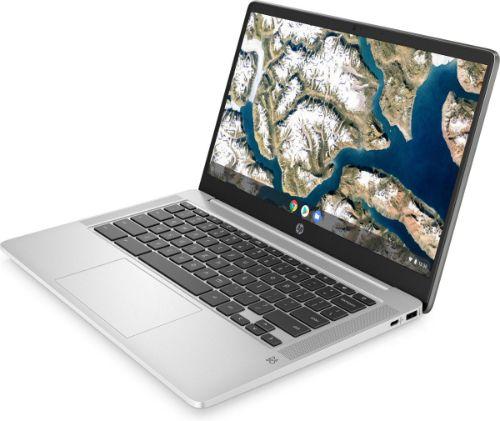 HP 14a-na0051cl Chromebook 14" - Silver - Intel Pentium Silver N5030 1.1GHz - 4GB RAM - 64GB