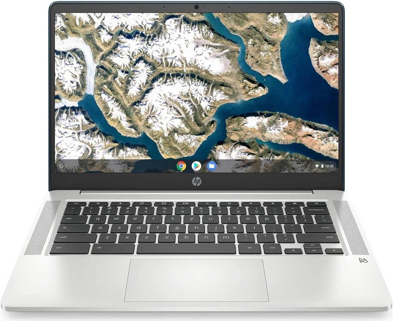HP Chromebook 14a-na0062tg Laptop 14" - Intel Pentium Silver N5030 1.1GHz - 128GB - Forest Teal - 4GB RAM - 14 Inch - Good