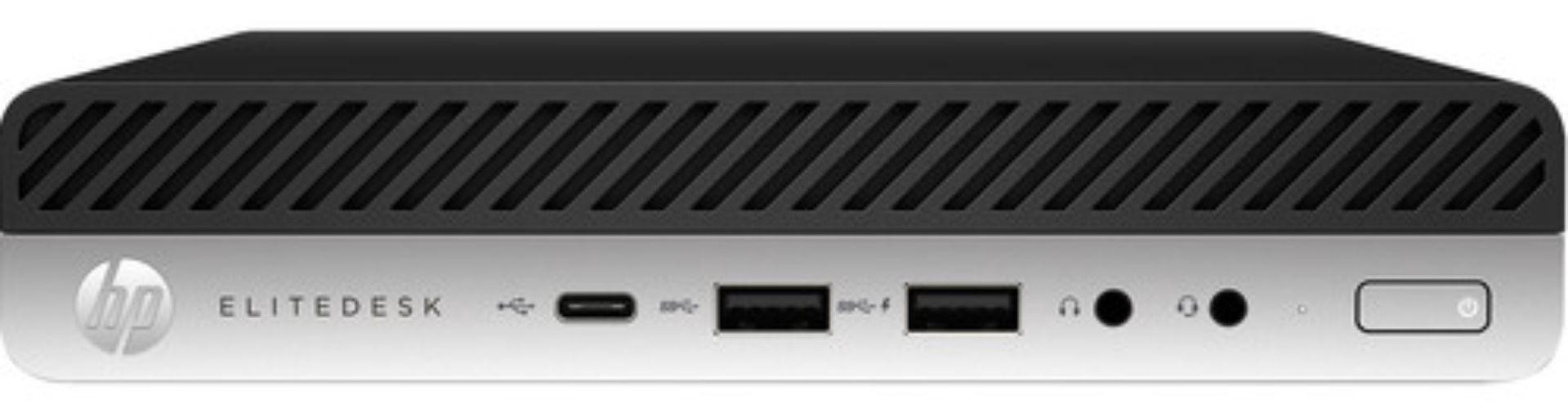 HP  EliteDesk 800 G4 Desktop Mini Business PC - Intel Core i5-8500T 2.1GHz - 1TB - Black - 8GB RAM - Excellent