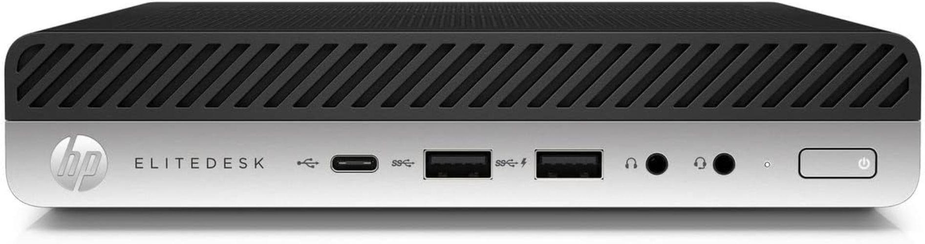HP  EliteDesk 800 G4 Desktop Mini Micro PC - Intel Core i5-8500T 2.1GHz - 756GB - Black - 16GB RAM - Good