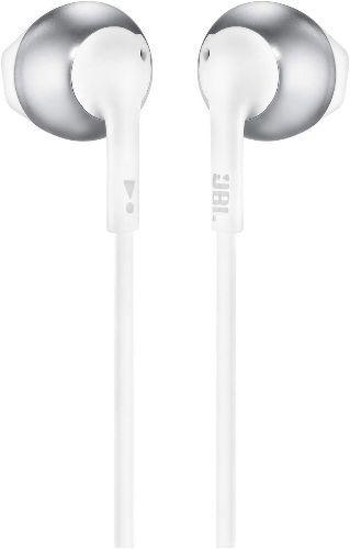 JBL Tune 205 Wired Earphones in Chrome in Premium condition